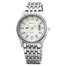 W0084 Side-Wrapped Stainless Steel Band men's watches with complete calendar